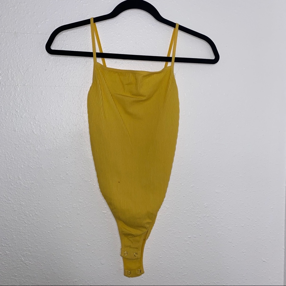 mustard yellow bodysuit